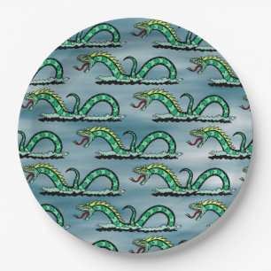 Sea Serpent Paper Plate