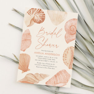Sea Shell Beach Bridal Shower Invitation