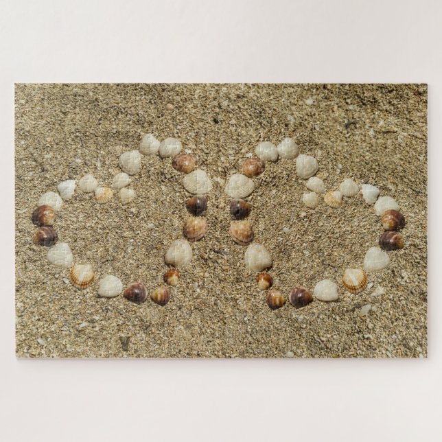 Sea Shell Heart Jigsaw Puzzle (Horizontal)