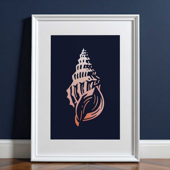 Sea Shell II Print | Sea Shell Wall Print (Sea Shell Ocean Wall Art Poster Print | Wall Art by TinkPrints.)