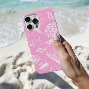 Sea Shell Illustration Pink Case-Mate iPhone 14 Case