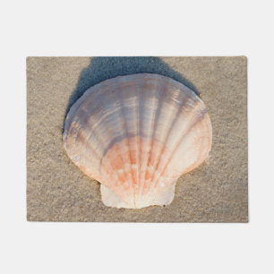 Sea Shell Laying On Sandy Beach Doormat