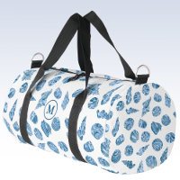 Sea Shell Nautical Monogram Initial Travel or Gym