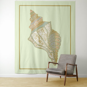 Sea Shell - Ocean Beach Shells Tapestry