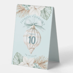 Sea Shell Ornament Winter Beach Wedding