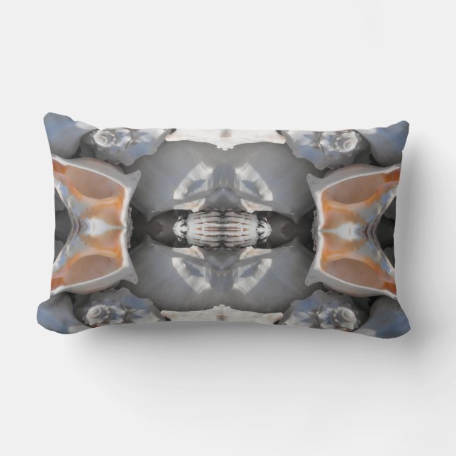 Sea Shell Pattern Lumbar Cushion (Front)