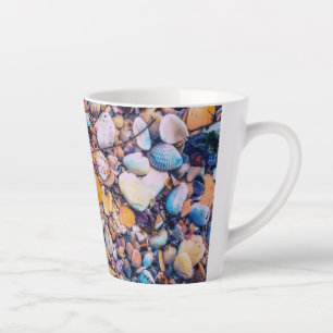 Sea Shells and Pebbles Latte Mug