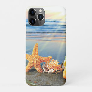 Sea shells and starfish on beach iPhone 11Pro case