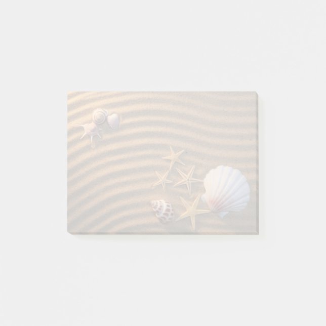 Sea Shells And Starfish Post-it Notes (Front)