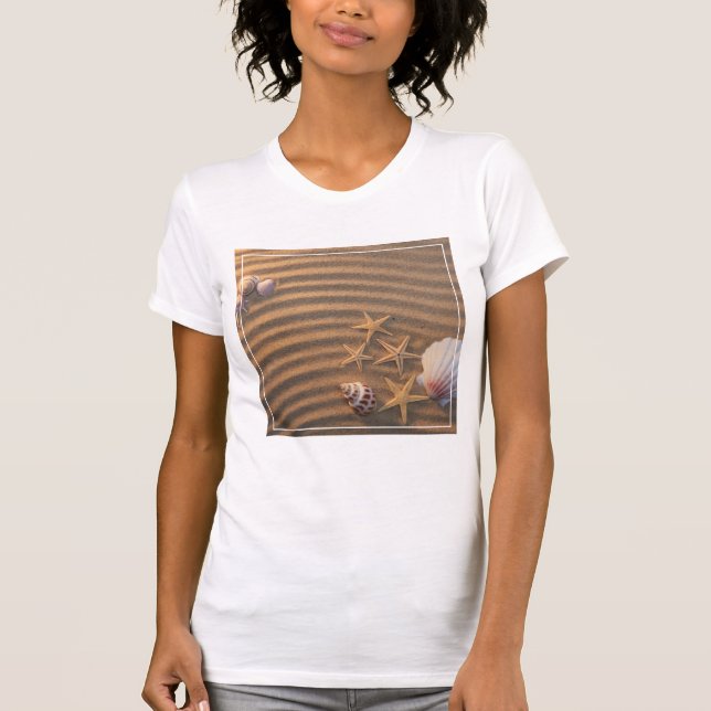 Sea Shells And Starfish T-Shirt (Front)