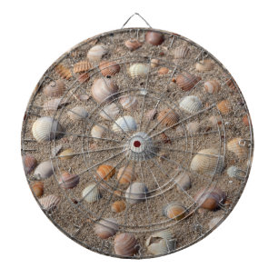 Sea shells at the beach dartboard