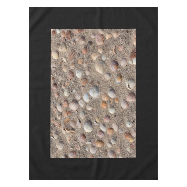 Sea  shells at the beach tablecloth (Front)