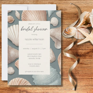 Sea Shells Bridal Shower Invitation
