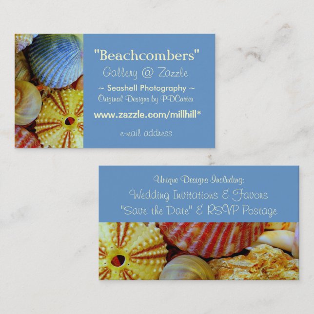 Sea Shells Business Card (Front/Back)