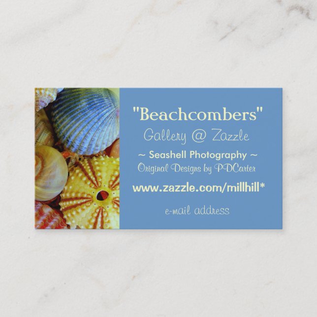 Sea Shells Business Card (Front)
