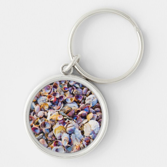 Sea Shells By The Sea Shore Key Ring (Front)