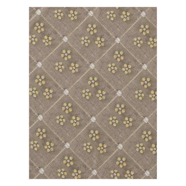 Sea shells flowers napkin tablecloth (Front)