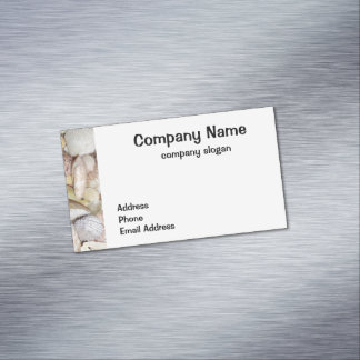 Sea Shells Magnetic Business Card