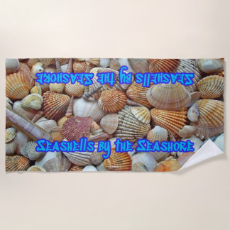 Sea Shells Mixed Beach Seashells Towel