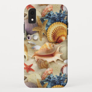 Sea shells on beach iPhone XR case