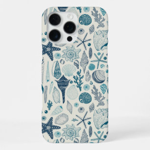 Sea shells on  off white iPhone 16 pro max case