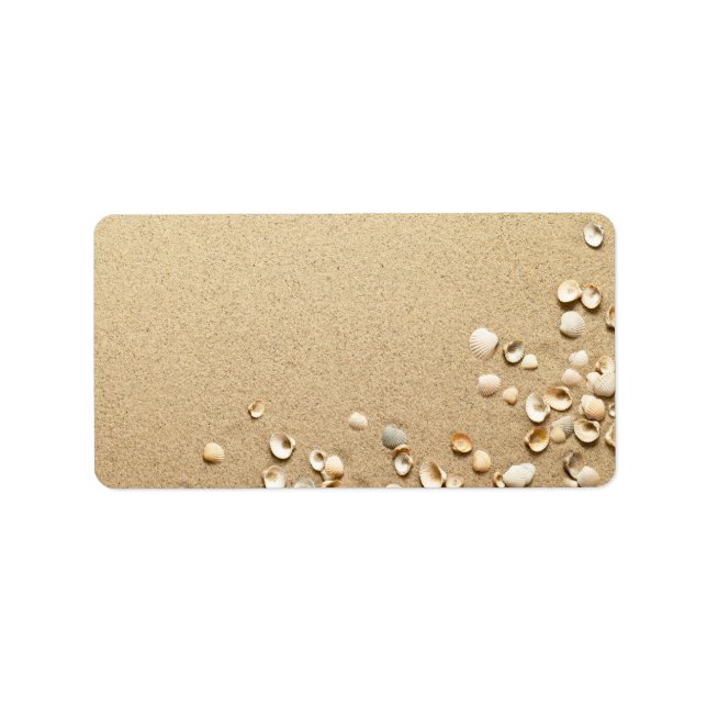 Sea Shells On Sand Label (Front)