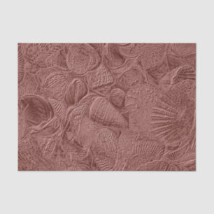 Sea Shells Rose Gold Ocean Beach Elegant Decoupage Tissue Paper