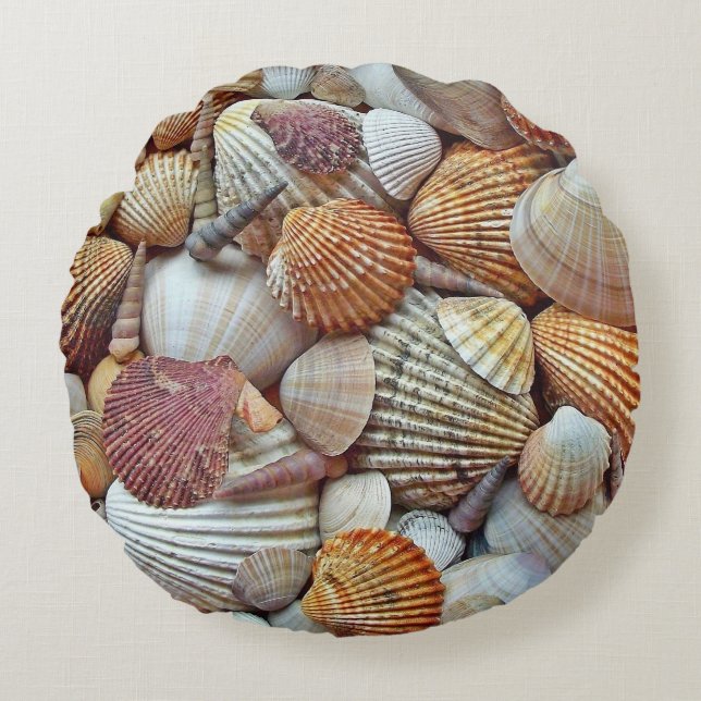 Sea Shells Round Cushion (Front)