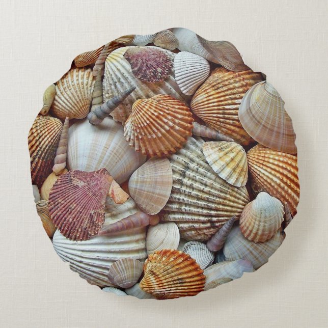 Sea Shells Round Cushion (Back)