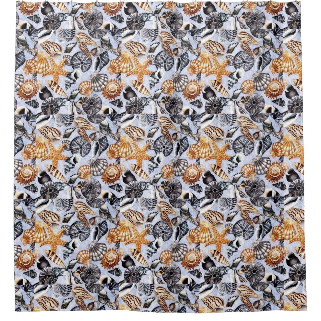 Sea Shells Shower Curtain (Front)