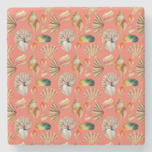 SEA SHELLS STONE COASTER