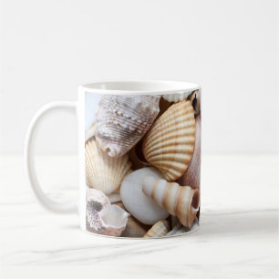 Sea Shells Stones Coral Background Coffee Mug