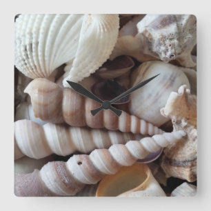 Sea Shells, Summer Beach Exotic Tropical Clock