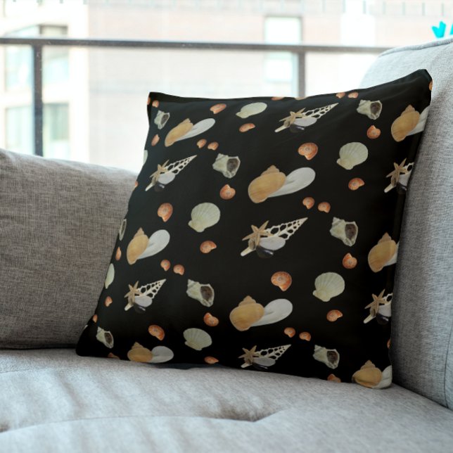 Sea shells summer ocean beach lake coastal cushion (Creator Uploaded)