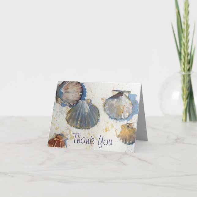 Sea Shells Thank You Card (Front)
