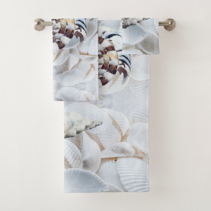 sea shells towel set