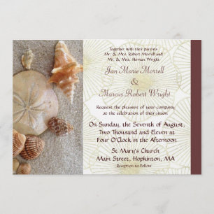 Sea Shells Wedding Invitation