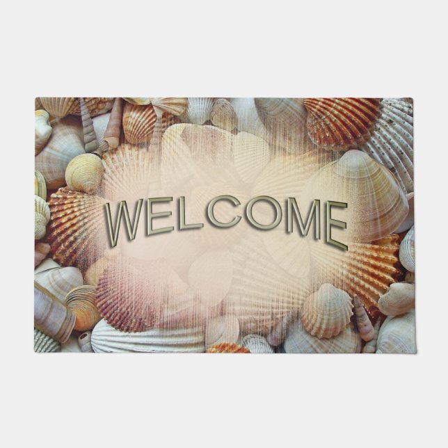 Sea Shells Welcome Mat (Front)