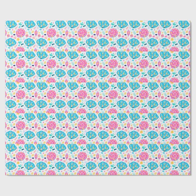 Sea Shells Wrapping Paper (Flat)