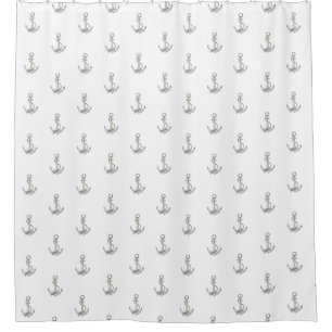 Sea Ship Boat Anchor Shower Curtain
