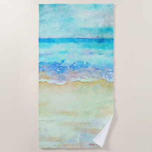 *~* Sea Shore AR7 Beach Nautical Waves Surf Beach  Beach Towel