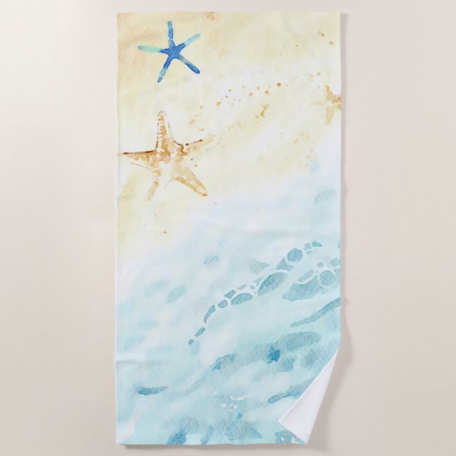 *~* Sea Shore AR7 Beach Star fish Nautical Beach Towel (Front)