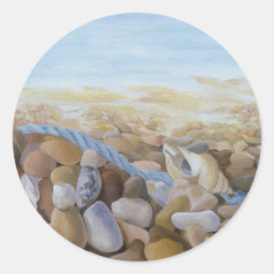 Sea Shore Classic Round Sticker