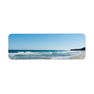 Sea shore return address label