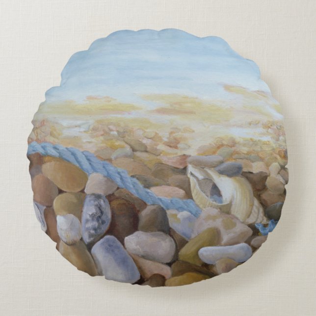Sea Shore Round Cushion (Front)