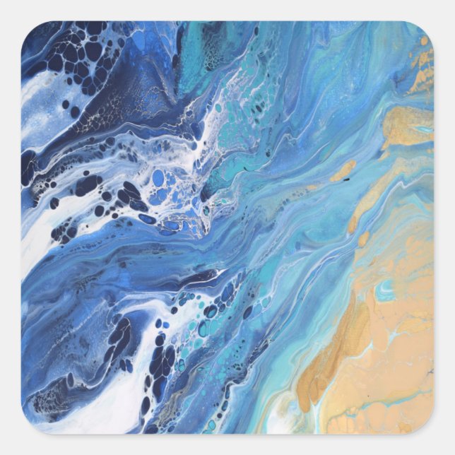 Sea Shore Square Sticker (Front)