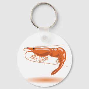 Sea shrimp key ring