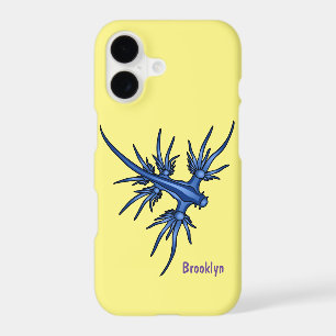 Sea slug blue dragon illustration