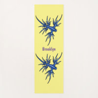 Sea slug blue dragon illustration