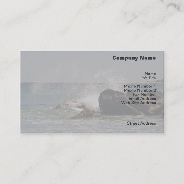 Sea Spray Profile Card (Front)